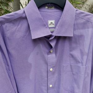 NW Peter Millar Nano Luxe 💯 Cotton Dress Shirt, Sz XXL